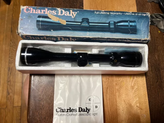 Vintage Charles Daly 3-9x40 Scope Vintage Charles Daly 3-9x40 Scope