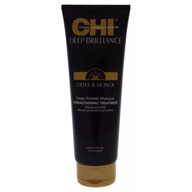 CHI Deep Brilliance Deep Protein Masque Strengthening Treatment for Unisex- 8 oz