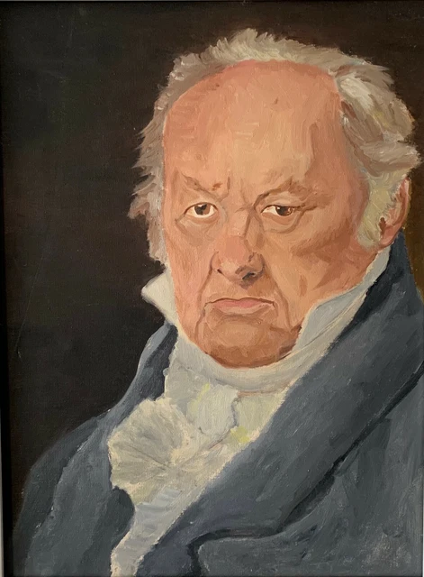 FRANCISCO GOYA -OLIO SU TELA-1966- Ispirato al quadro di Vicente Lopez y Portana 2