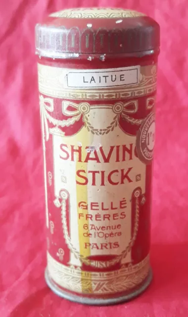 Ancienne boite  sérigraphiée vide SHAVIN STICK Savon pour la barbe  N°716/306