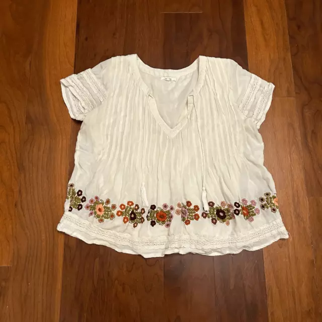 Tularosa ASOS Carley women’s lined embroidered floral top size small