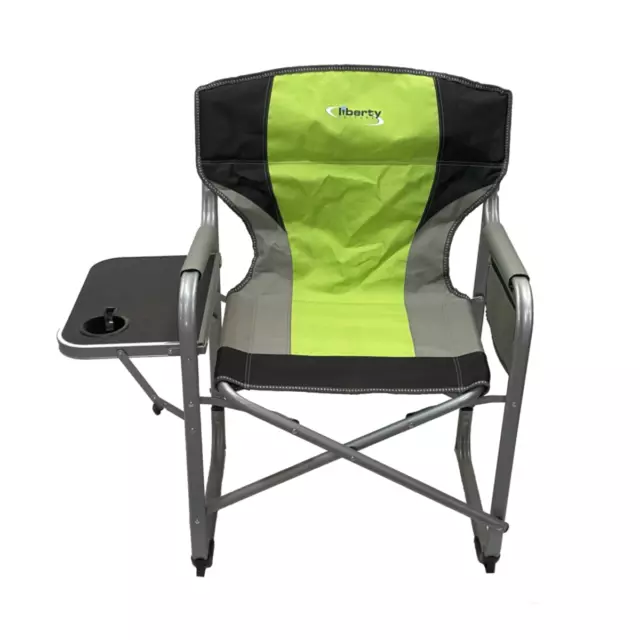 Liberty Camping Director's Chair Lime Leisure Garden Beach Folding Side Table