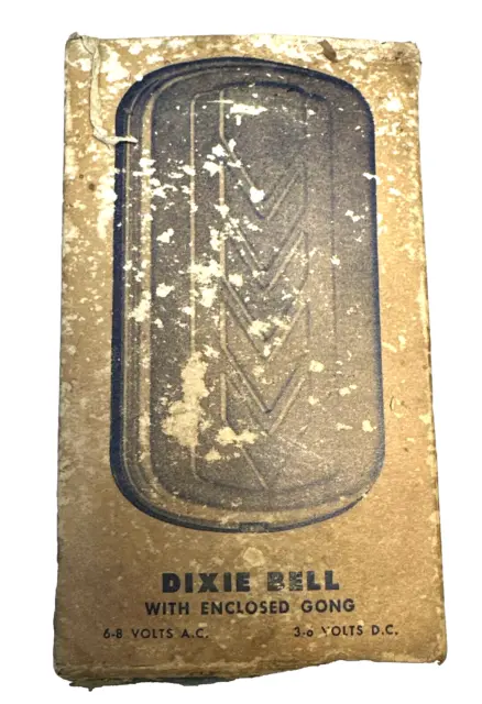 Vintage Edwards Dixie Bell 720 Buzzer Doorbell Aluminum Made In USA Open Box