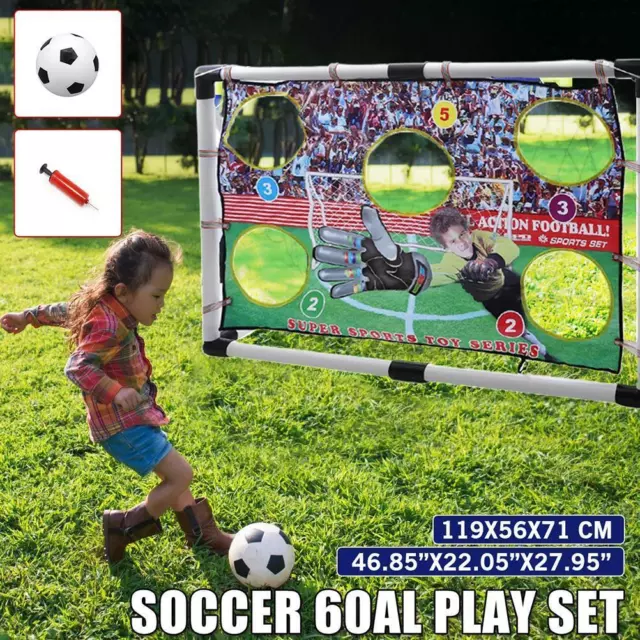 Kids Football Goal Outdoor Football Training Soccer Goal Football Training G(01