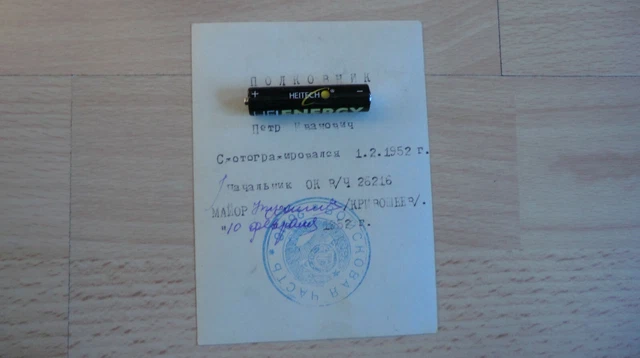Foto Portrait Russische Offizier 100% Original UDSSR Nr-10 4