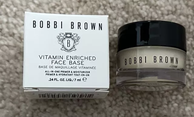 Base facial enriquecida con vitaminas Bobbi Bobbi e hidratante mini viaje 7 ml nuevo