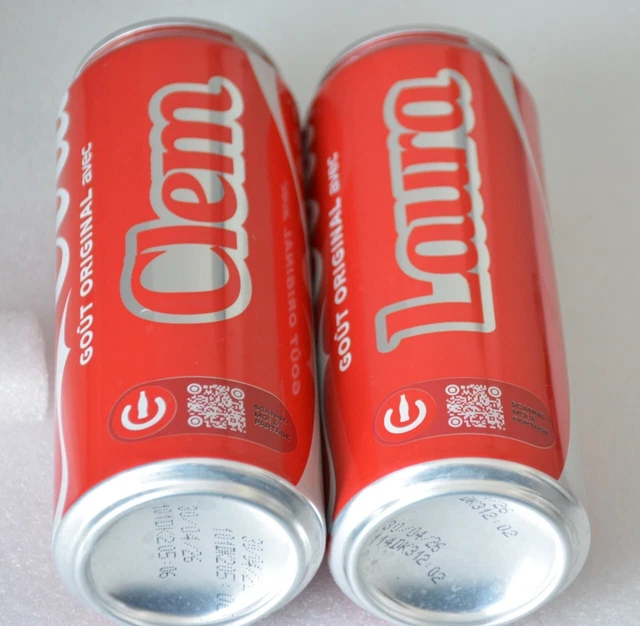 Coca-Cola Paris 2024 – Lot De 4 Canettes Vides Ouvertes – Édition Limitée