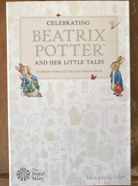 2017 BEATRIX POTTER 50p PENCE COIN ALBUM BRAND NEW FROM ROYAL MINT Empty