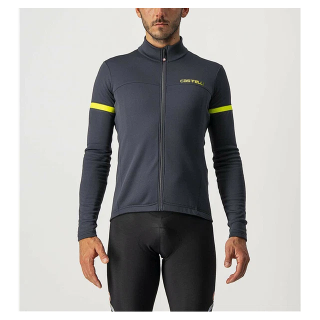 Castelli Maglia Fondo 2 Dark Gray/Yellow
