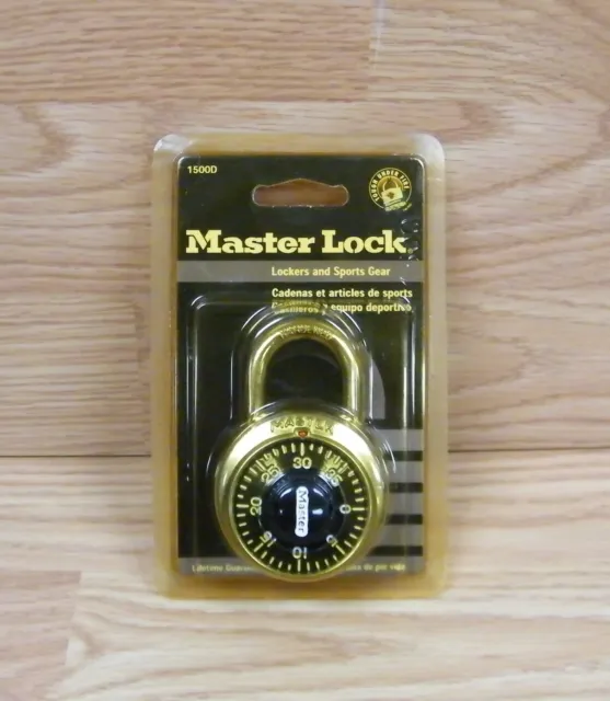 Genuine Master Lock (1500D) Hardened Stainless Steel Black Dial Combination Lock