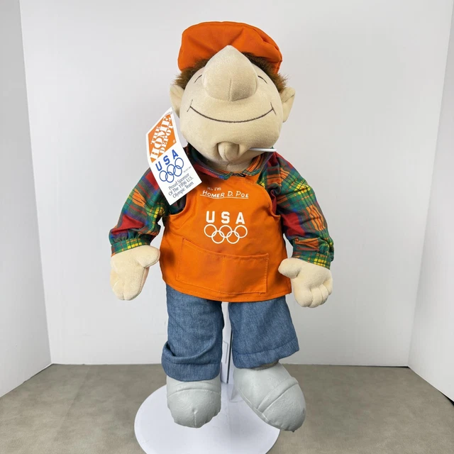 VINTAGE HOME DEPOT Homer D Poe 15” Plush Doll $40.00 - PicClick CA