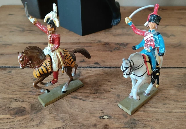 4 FIGURINES EN Plomb Ou Alliage 40 Mm Pietons Napoleon Waterloo EUR 5