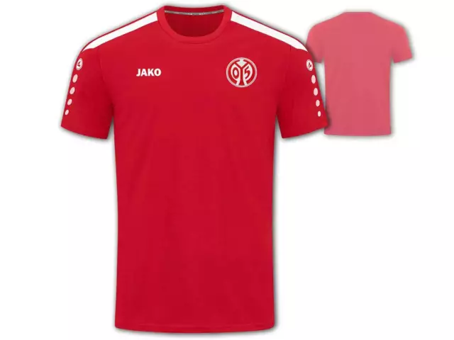 FSV Mainz 05 T-Shirt Power rot Jako M05 Fan Tee Shirt Jersey Trikot Gr. M - 4XL