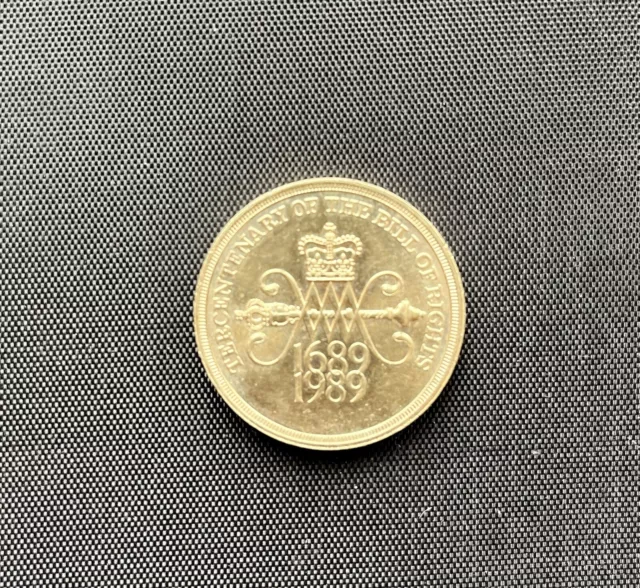 1689-1989 Tercentenary Of The Bill Of Rights 2 Pound £2 Coin