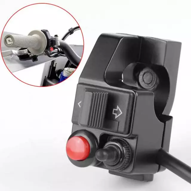 7/8" Motorcycle Handlebar Control Switch Headlight Turn Signal Light Horn Button