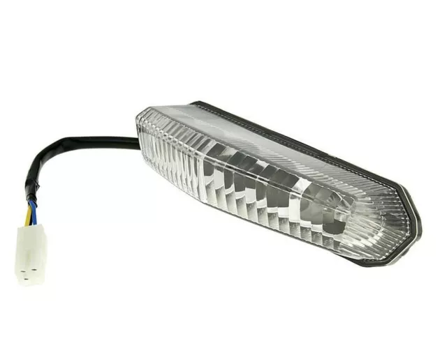 Rücklicht LED weiß CPI Derbi Motorhispania Rieju Schaltmoped Moped Mofa Lampe