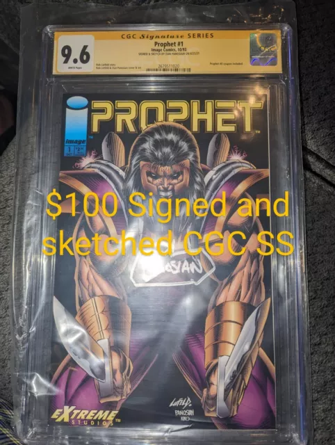 Prophet 1 Image Comics CGC 9.6 Slab Signed And Sketched