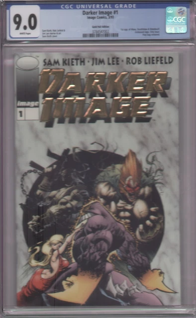 CGC 9.0 DARKER IMAGE #1 GOLD Foil 1st Maxx, Deathblow, Bloodwulf