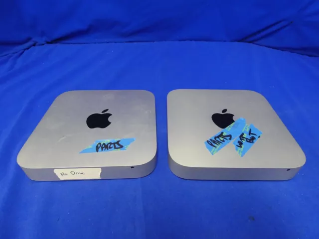2 Apple Mac mini A1347 for PARTS/NOT WORKING (1 no drive, 1 no memory wont boot)