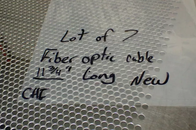 Fiber Optic Cables 11-3/4" Long New No Box (Lot of 7) See All Pictures 2