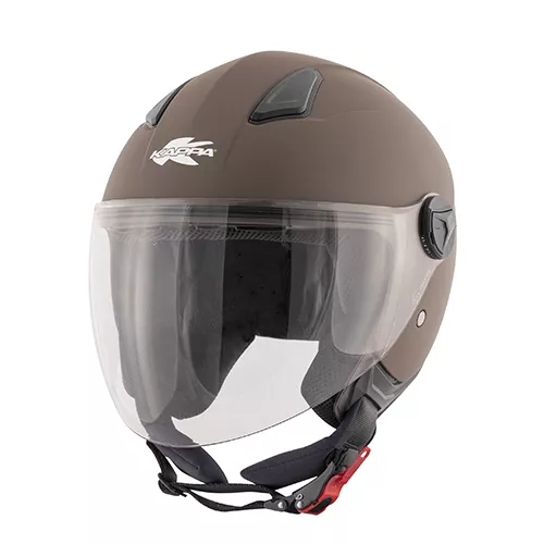 Casco Demi-Jet Kappa Kv28 Miami Army Marrone Opaco Taglia Xs