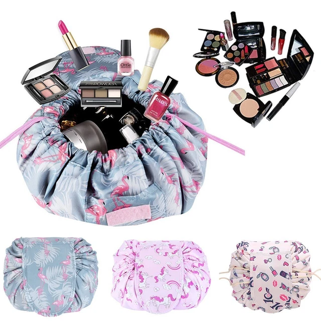 Portable Makeup Drawstring Bag Storage Travel Pouch Magic Cosmetic Make-up Bags