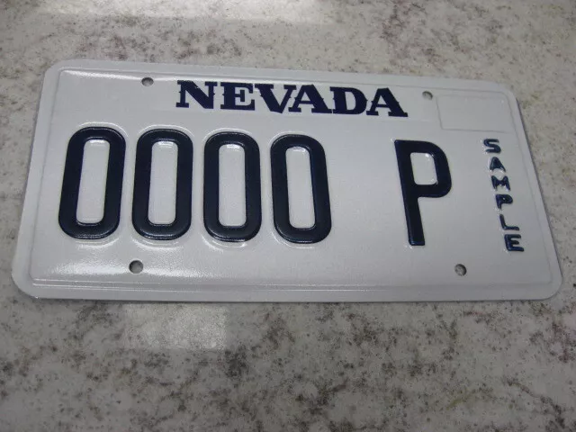 Nevada   0000 P  Sample License Plate