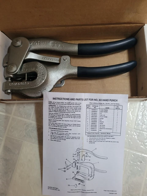 NEW roper whitney no.5 jr hand punch