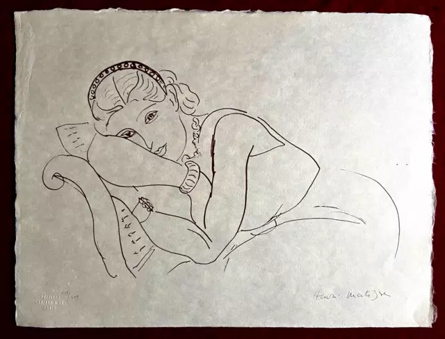 Henri Matisse Litografia 1960 (Pablo Picasso-Amedeo Modigliani Joan Mirò)