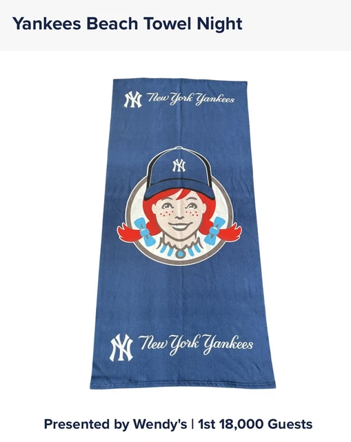 NEW YORK YANKEES Beach Towel SGA 2023 Wendy’s Sponsor 59.99 PicClick