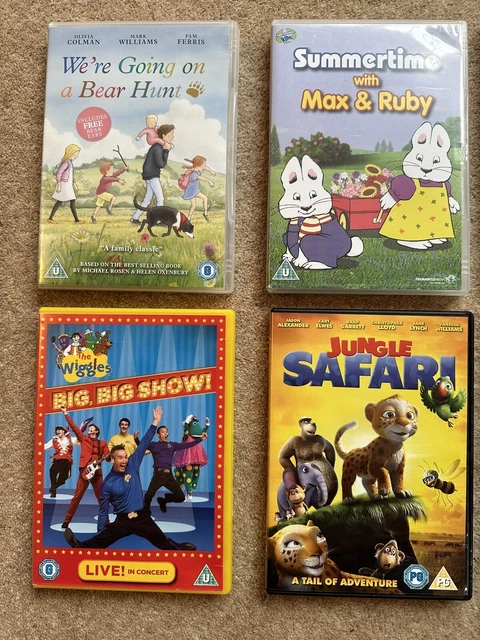 The Wiggles We're Going On A Bear Hunt KIDS DVDS CURIOUS George Wiggles Barney Max & Ruby We,re Going On A