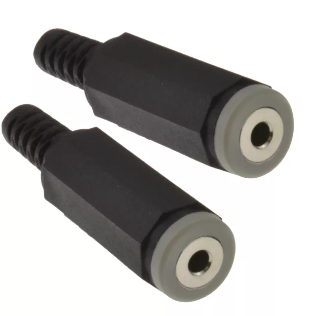 2.5mm 4 Pole Jack Socket Solder Terminal Connector For Audio or Video Pack of 2