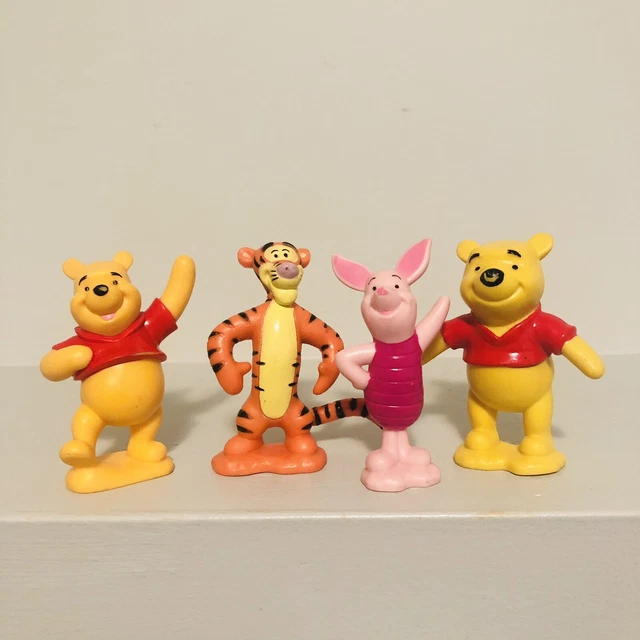 Disney Pooh & Friends Tigger Piglet 3” Figures 4 Piece Play Set Cake Topper