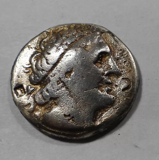 160-150 BC Egypt Silver Tetradrachm Ptolemy I  - Ex Jewelry Piece  (876)