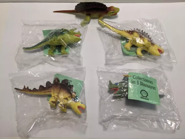 Lot de 5 Figurines Dinosaures (Cadeau Station Shell Vintage)