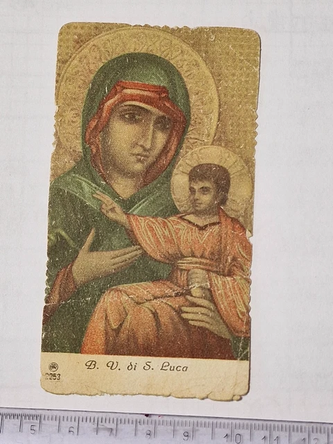 Santino Holy Card fustellato B. V. di S. Luca 1941 AR2253 ZA1036 ^