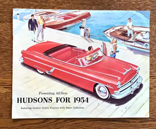 Original 1954 Hudson Hornet Wasp Super Jet Dealer Sales Brochure