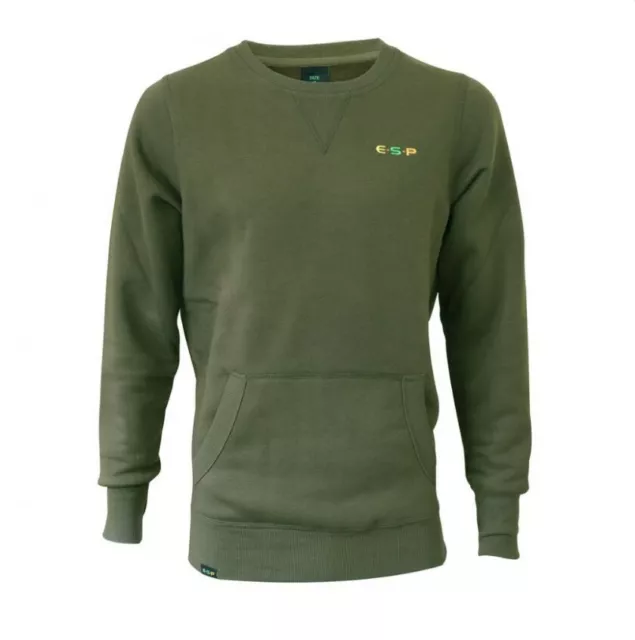 ESP Minimal Sweater Olive Carp Fishing Sweater *All Sizes Available* NEW