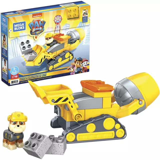 Camión de construcción Mega Bloks Paw Patrol The Movie Rubble's City