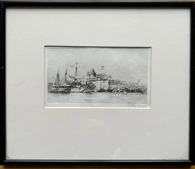 WILLIAM WALCOT 'St Paul's Cathedral' Etching. Signed. Framed