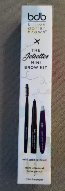 Billion Dollar Brows The Jetsetter Mini Brow Brush/Pencil/Tweezer Kit