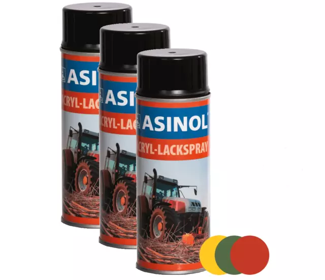 (22,37 EUR/l) Acryl-Lackspray diverse Bau- und Landmaschinen Spraydose ASINOL