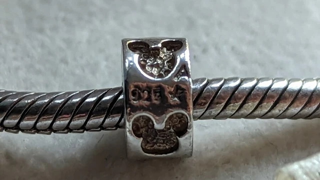 Chamilia Disney Mickey Mouse Spacer Charm Sterling Silver