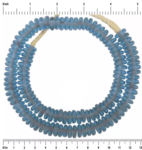 Krobo-Perlen recyceltes Glaspulver Scheiben ringförmiger afrikanischer...