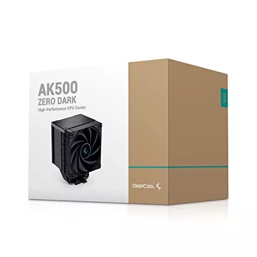 DeepCool AK500 ZERO DARK, Dissipatore Aria per CPU Tutto Nero, 5 Hea 2