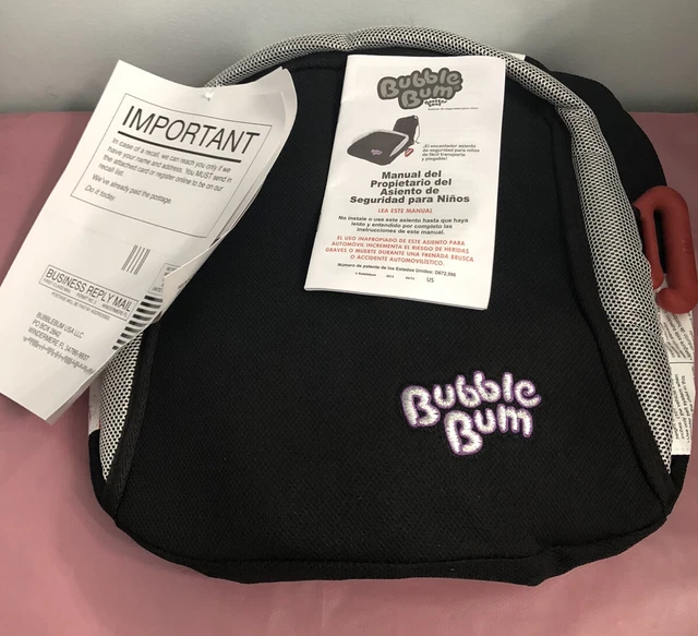 BubbleBum Travel Car Seat Hybrid Design  Car Seat Foldable Black