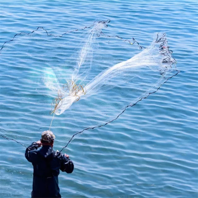 main Monofilament Piège à flotteur Filet de pêche Réseau Poisson Maille unique