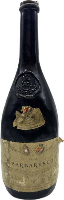 Vintage Barbaresco Docg 1964 Bersano Vin Rouge 72cl 13%