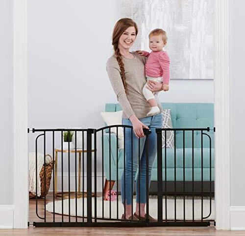 Regalo 58-Inch Home Accents Super Wide Walk Through Baby Gate Includes 6-Inch...