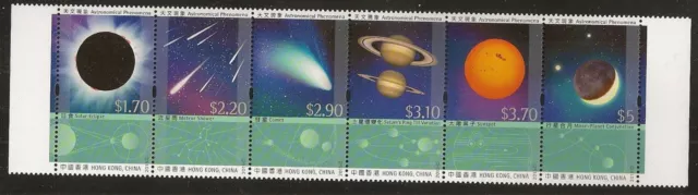 Hong Kong 2015 Astronomical Phenomena Se-Tenant Ensemble 6 MNH